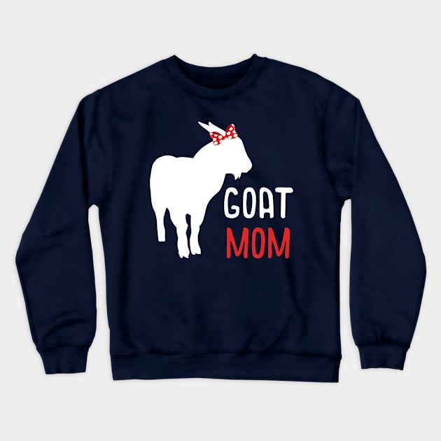 Goat Mom Crewneck Sweatshirt by Sonyi